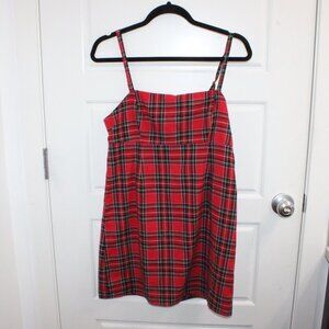 Urban outfitters size 4 spaghetti strap plaid mini dress